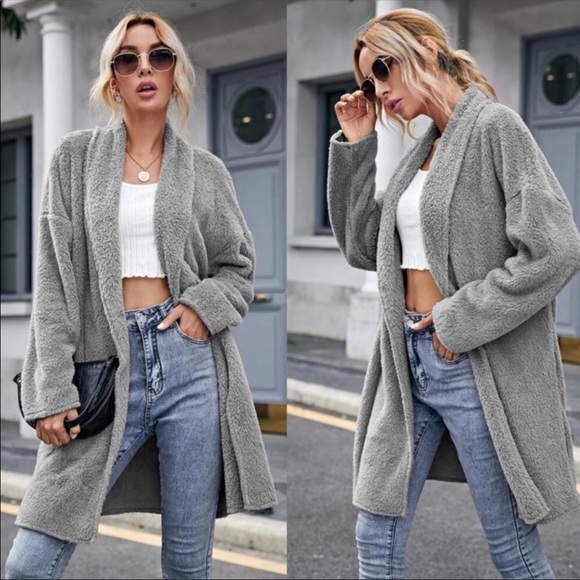 Jackets & Blazers - Teddy Jacket- GRAY